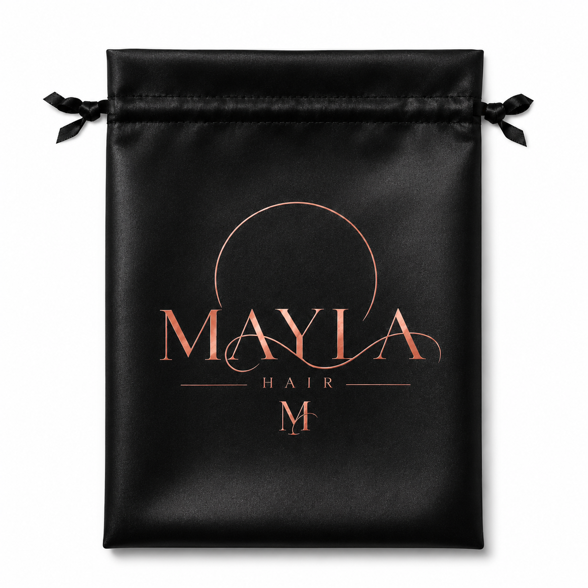 MAYLA Satin Bag - NERO SATIN