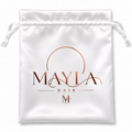 MAYLA Satin Bag - BIANCO PERLA