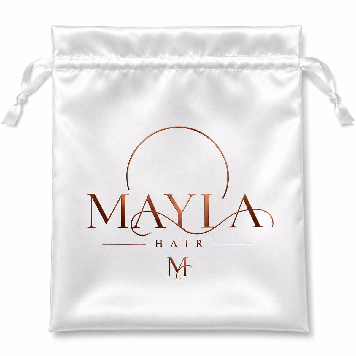 MAYLA Satin Bag - BIANCO PERLA