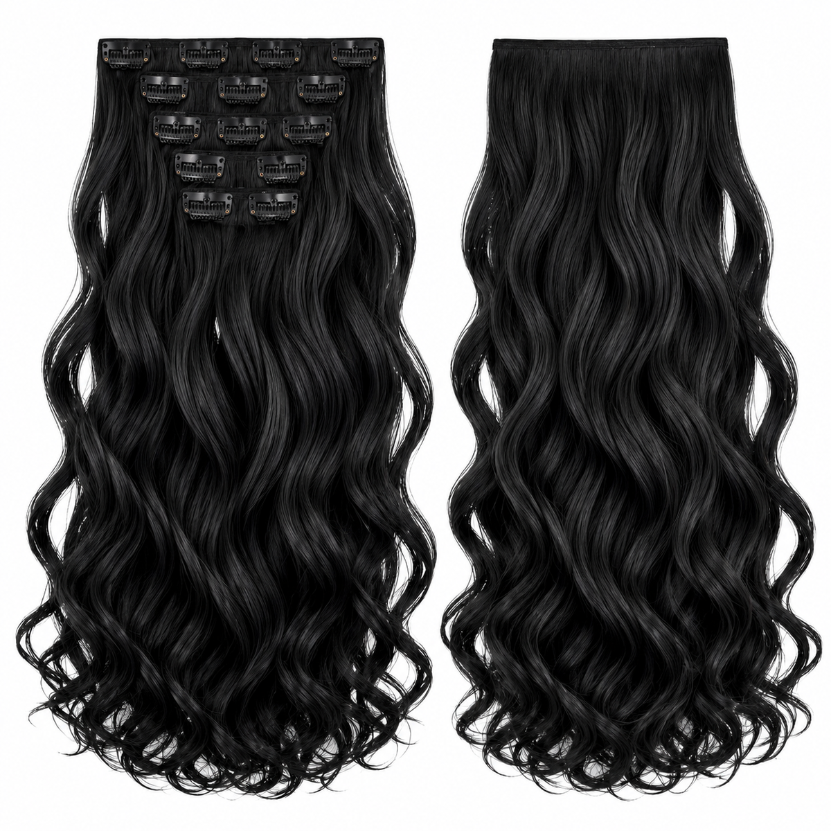 Wavy Clip In Extensions – Synthetic Hair - Colore 5